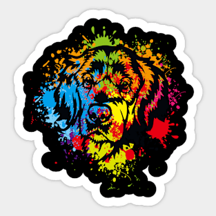 Golden Retriever watercolor Sticker